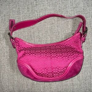 Vintage Coach Hot Pink Soho Hobo Bag